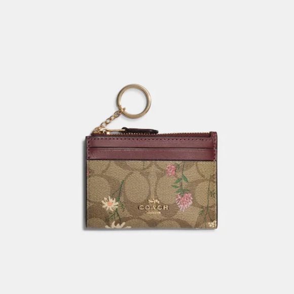 Coach Handbags - Coach Mini Skinny ID Case with Wildflower Print/ Wallet NWOT